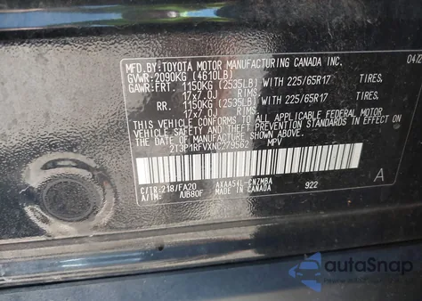 2022 Toyota Rav4 Xle from USA, damaged, VIN 2T3P1RFVXNC279562